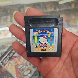 Hello Kitty's Cube Frenzy Nintendo GameBoy Color Catridge Only Tested Authentic 