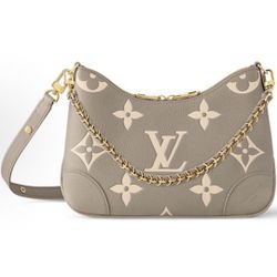 LOUIS VUITTON Boulogne Detachable Adjustable Shoulder Strap Zipper Open and Close Croissant Embosed Grained Cow Leather Single Shoulder (p406)73