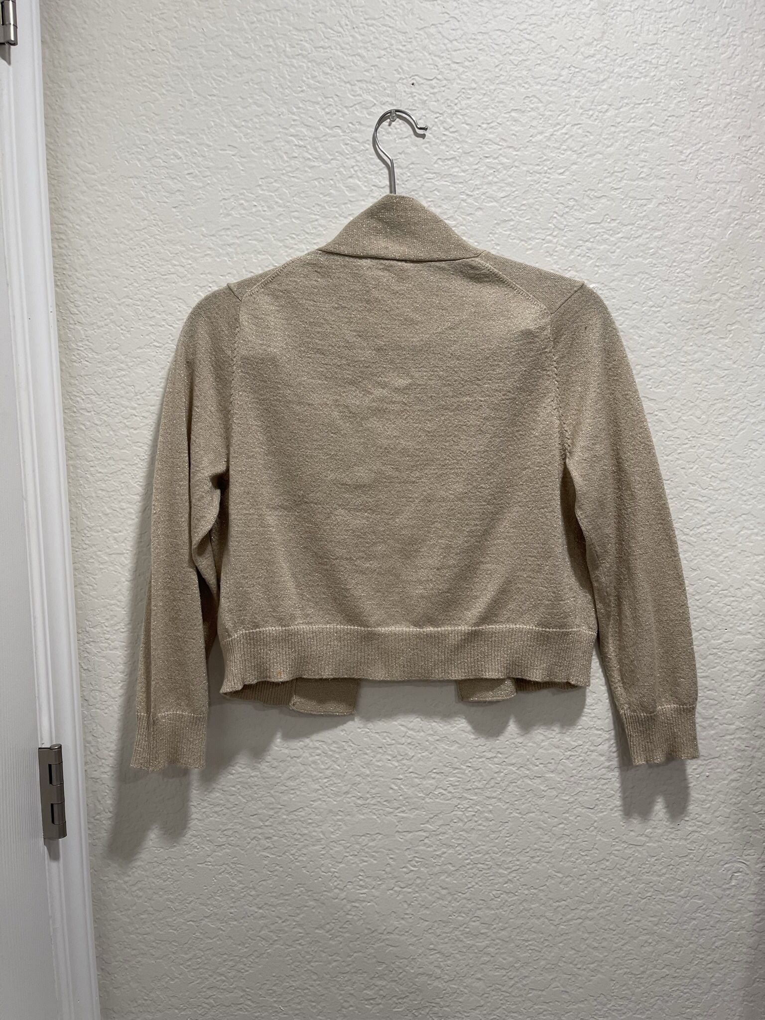 Calvin Klein Women’s Long Sleeve Cropped Open-Front Cardigan