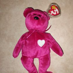 ty Beanie Babies Extremely Rare Valentina The Bear With Tag Errors!