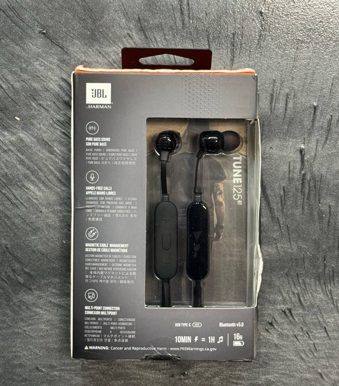 JBL Pure Bass Tune 125BT - 16H Handsfree Bluetooth Wireless Headphones