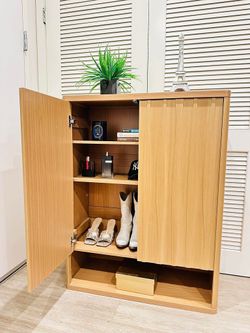 Large Shoe cabinet, Storage Cabinet - 2 Doors  Cabinet for Entryway, adjustable shelves G-12