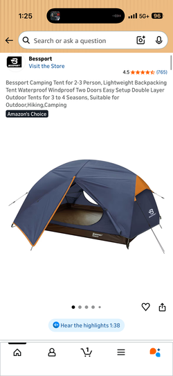 Bessport camping tent