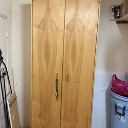 Versatile Wood Dresser/Cabinet with Adjustable Shelves – Closet-Ready 