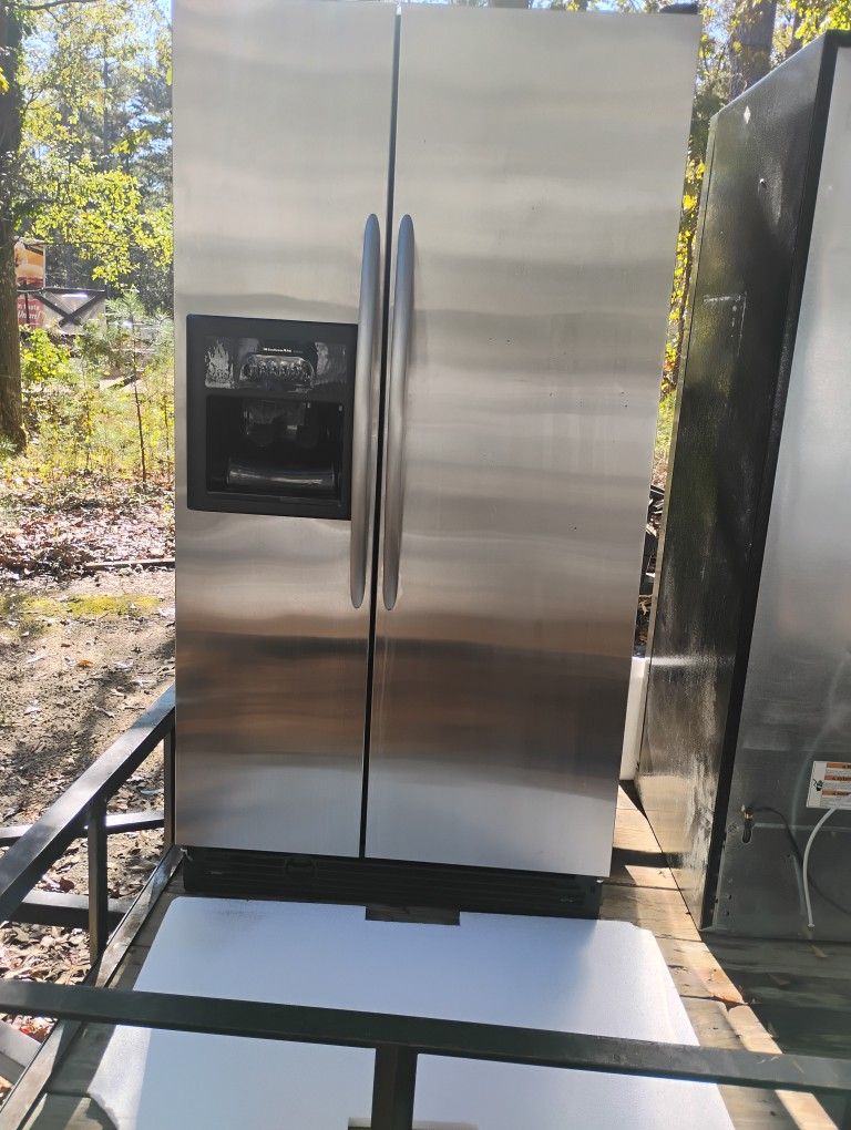 Stainless Kitchen Aid Refrigerator Side By Side