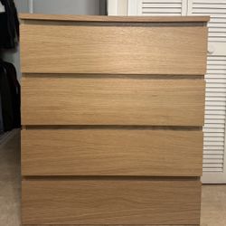 IKEA 4-Drawer Dresser – Beige / Wood Look
