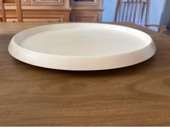 Large White Plastic Lazy Susan Rotating Tray