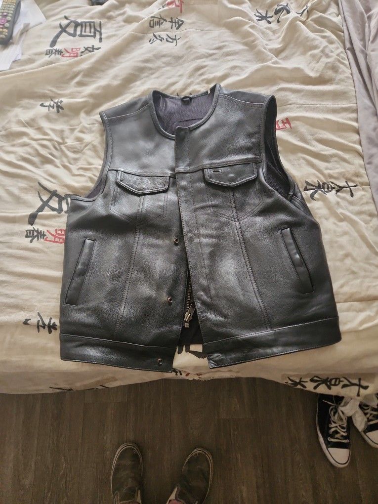 Leather Riding Vest