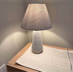 New Table Lamp with Fabric Shade Set of Two