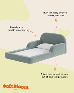 Montessori twin floor bed by Nestig
