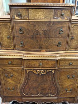 Vintage highboy chest of drawers