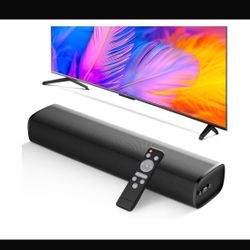 Sound Bar, 50W Soundbar for Smart TV Bluetooth 5.3 Speaker 17Inch with ARC/Op...