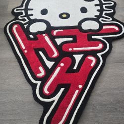 Hello Kitty Peeking Rug Hypland