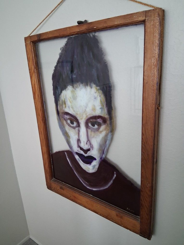 Original Painting On Glass