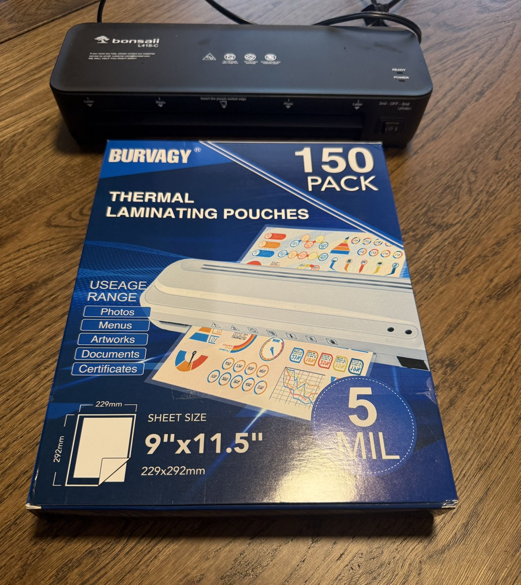 Laminator 5mil