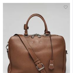 Louis Vuitton Havane Taurillon Leather Armand Briefcase Brown Messenger Bag