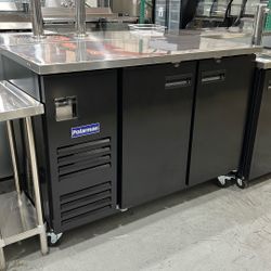 Polarman PLM-BC-3 69" Back Bar Cooler with 2 Solid Swing Doors, 20.4 cu. ft.