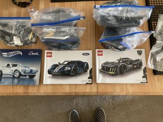 LEGO Technic Ford GT & Peugeot 9X8 with Hot Wheels Corvette Manual