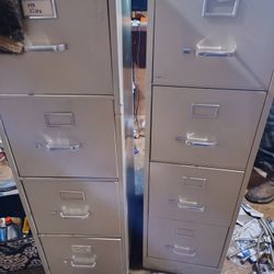 2 metal office File Cabinets