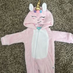 3-6 Months Baby Girl Unicorn Bodysuit