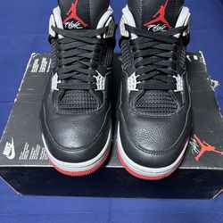 Jordan 4 Retro Bred Reimagined 2024 Size 10.5