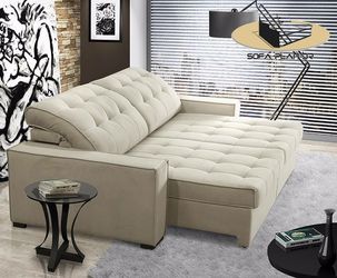 New beige sofa sleeper