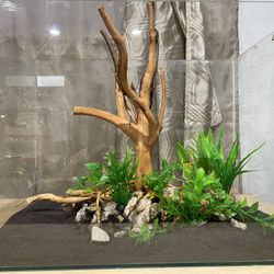 L:18” W:11” H:18”   Aquarium Spiderwood Fish Wood/Reptile Medium/ Natural Branch Root Home Decor