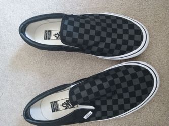 Vans Classic Slip-On Checkerboard Sneakers Wide