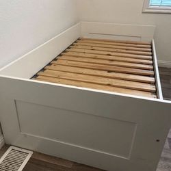 Bed Frame With Drawers Rolls Out