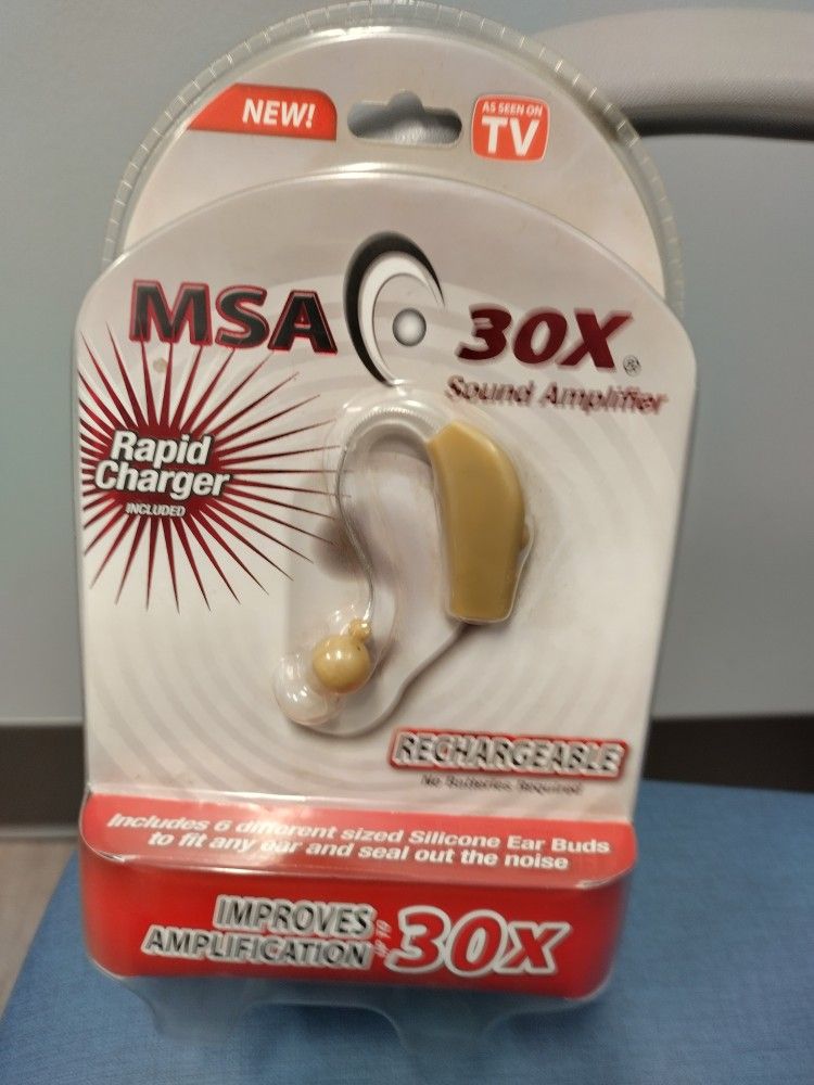 As Seen on TV, MSA 30X Sound Amplifier, Rechargeable, Beige