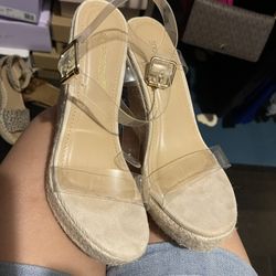 Clear Wedge Sandal 7