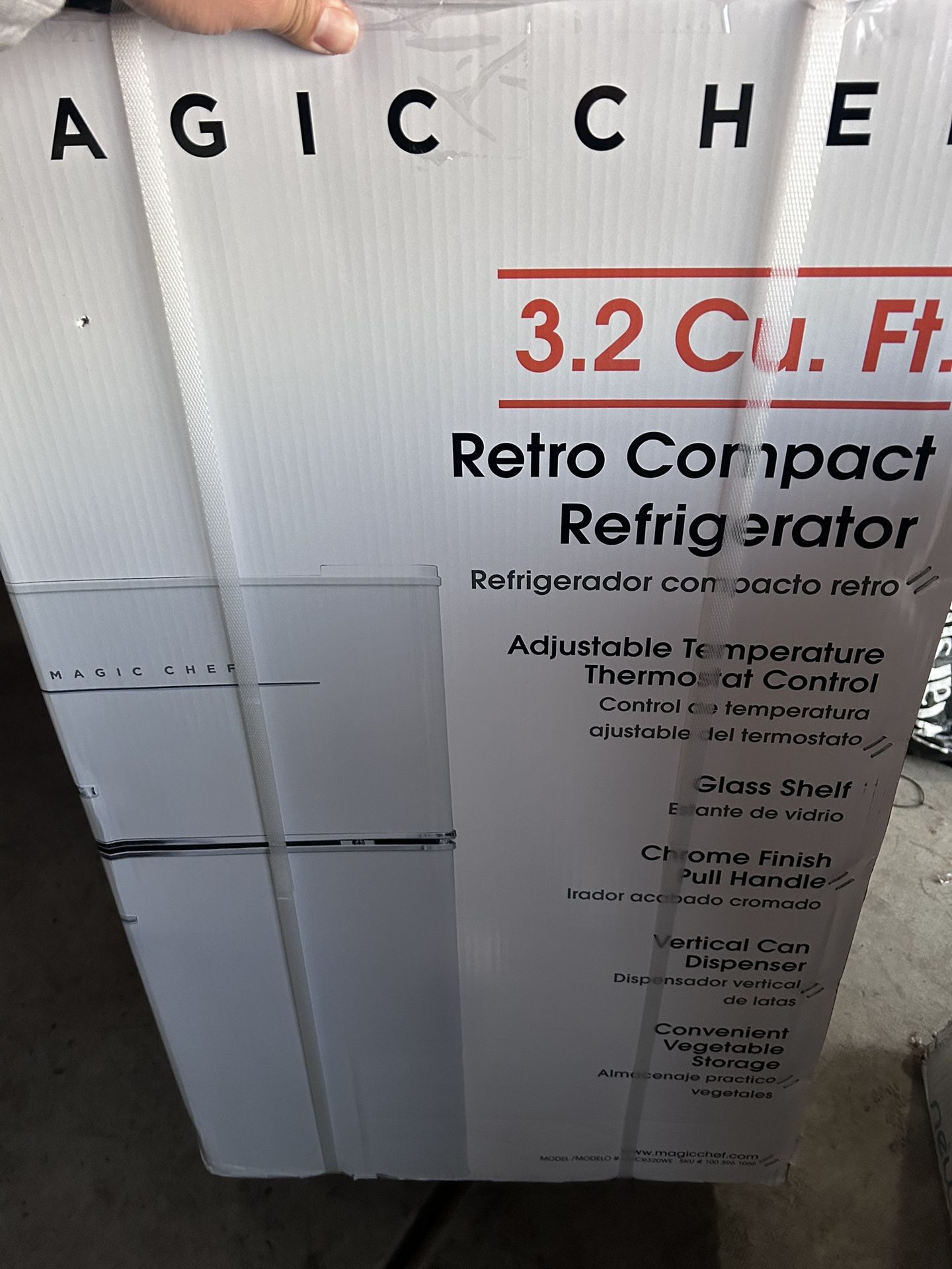 Retro 3.2 Cu. Ft. 2 Door Mini Fridge With Freezer (white) $180