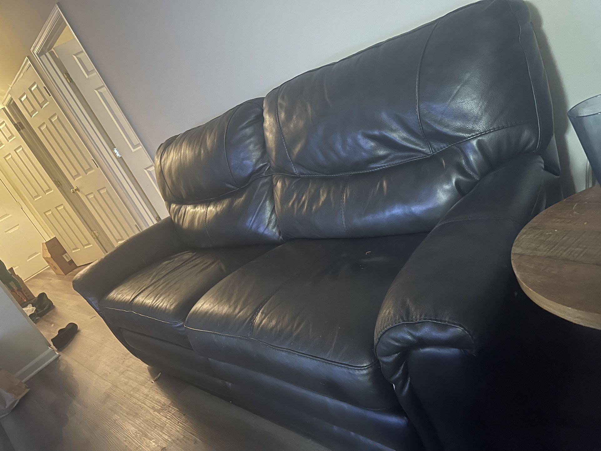 Leather Electric Recliner Set