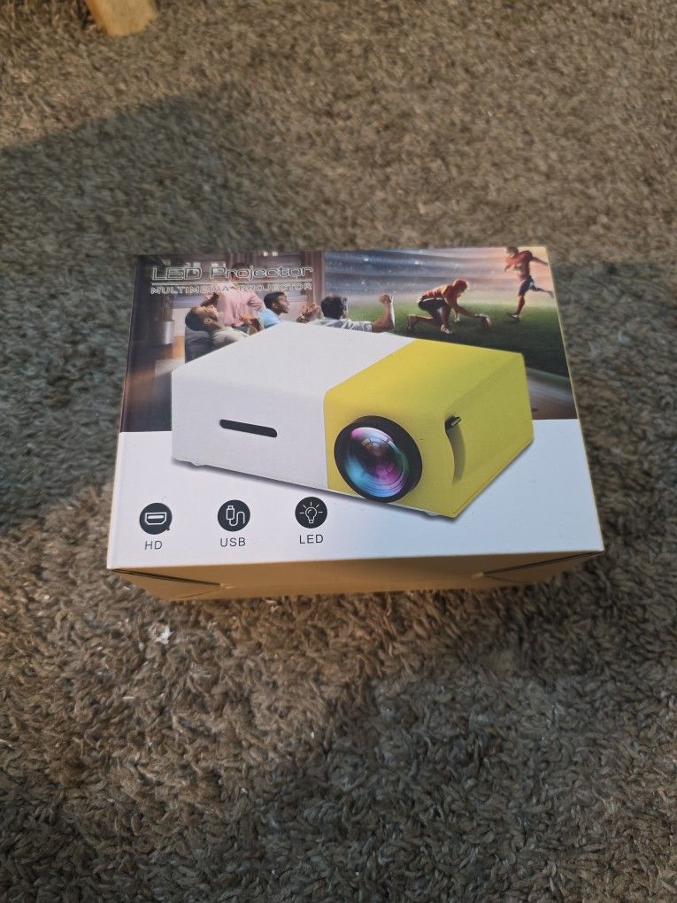 Portable mini projectors LED micro projector 1080P home party meeting theater projector Screen Mirroring Connect phones(Newest upgraded version )