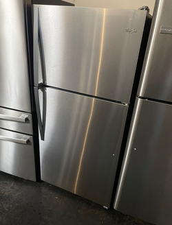Whirlpool Top Mount Refrigerator - Stainless Steel