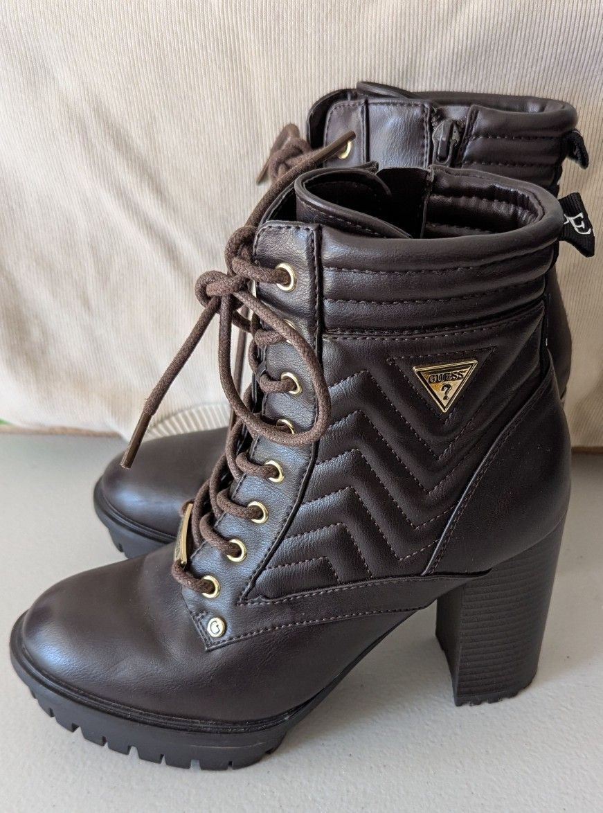 New Woman's Guess Brown Boots Size 5 1/2