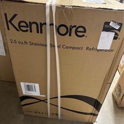Kenmore 2.5 cubic foot stainless steel fridge KMR25MS1E