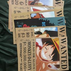 One Piece Wanted Posters