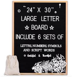 Black Board Letter