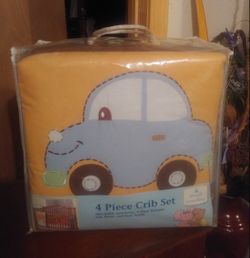 New Wonders collection 4 piece crib set for babies