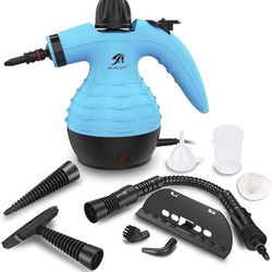 Multifunction Portable Steamer Household Steam Cleaner 1050W W/Attachments Blue