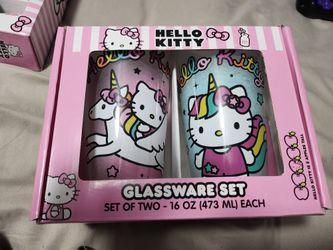 Hello Kitty Glass Cups 