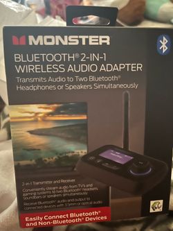 Monster Bluetooth 2 in 1 Wireless Audio Adapter
