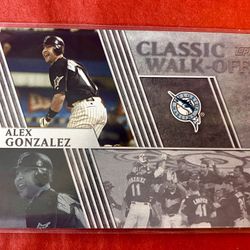 Alex Gonzalez 2012 Topps Classic Walk-Offs Card 