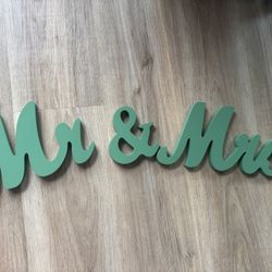 Mr And Mrs Sign Wedding 