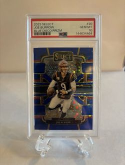 2023 Panini Select - Joe Burrow #20 Blue Disco Prizm /25 🔥Low Pop🔥 PSA 10