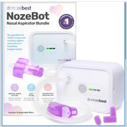 Dr. Nozebest NozeBot Nasal Aspirator Bundle