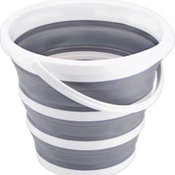Collapsible Bucket 10L 2.6 Gallon Cleaning Bucket Mop Bucket Folding Foldable Portable Small Plastic Water Supplies for Outdoor Garden Camping Fishing