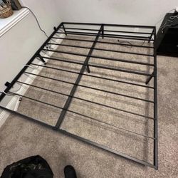 King size Metal Frame Need Picked Up Today W Led Shelf Head Board