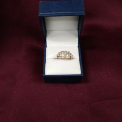 10K Gold Diamond Ring